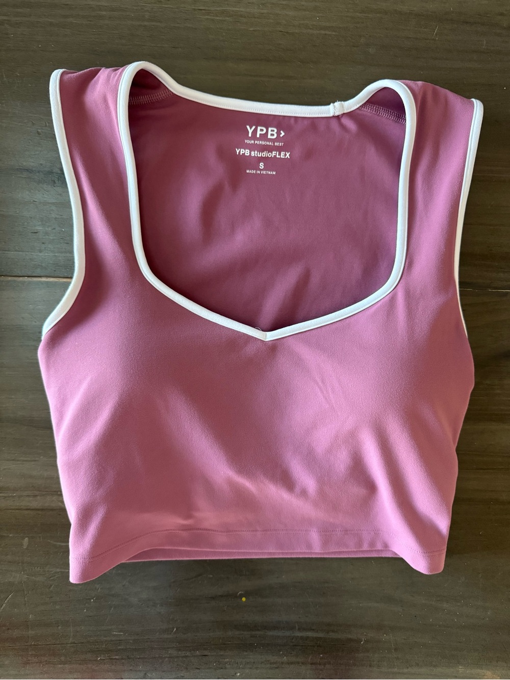 YPB studioFLEX Portrait Tank Womenβs S Mauve Mulberry